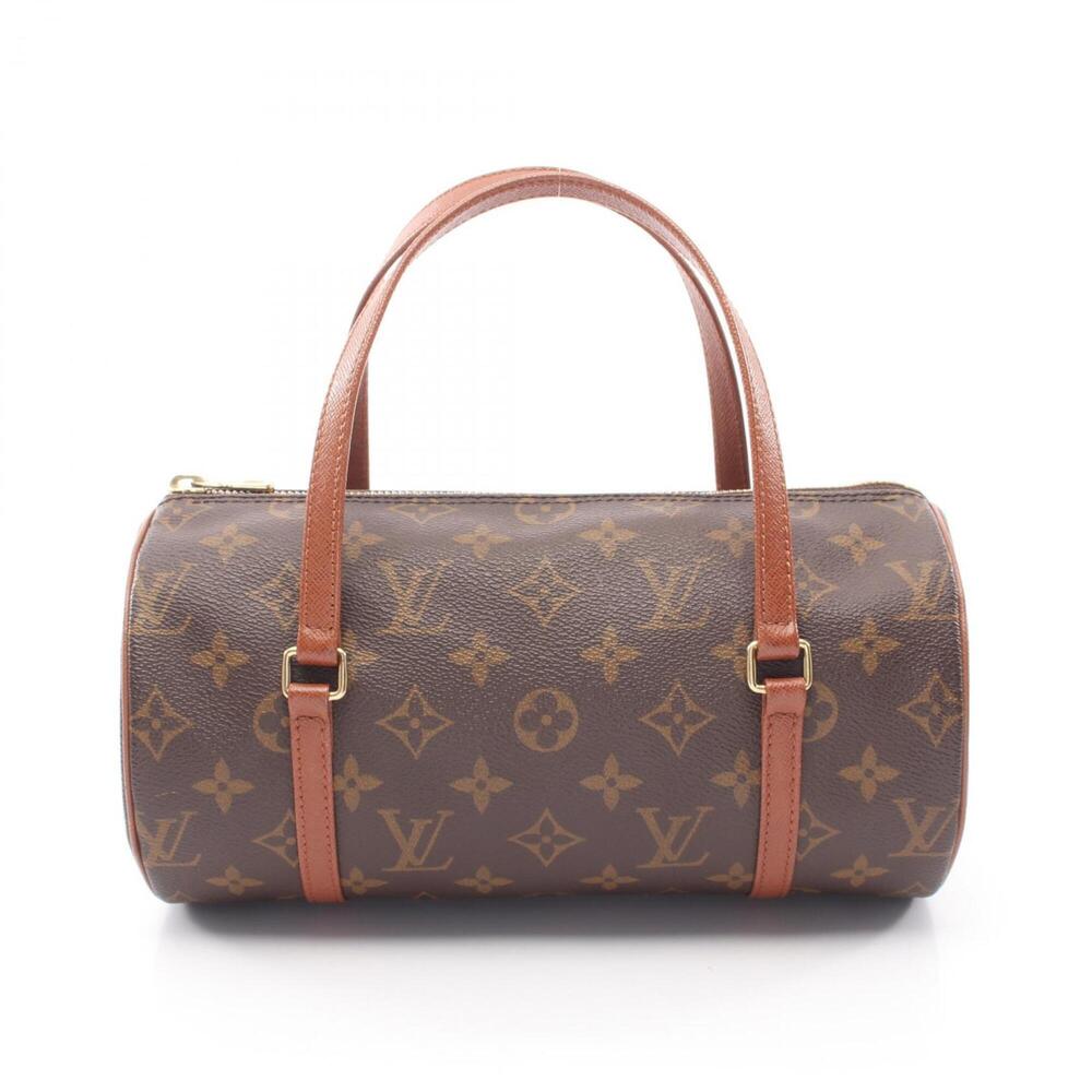 LOUIS VUITTON Authentic Brown Monogram Leather Papillon 26 Bag